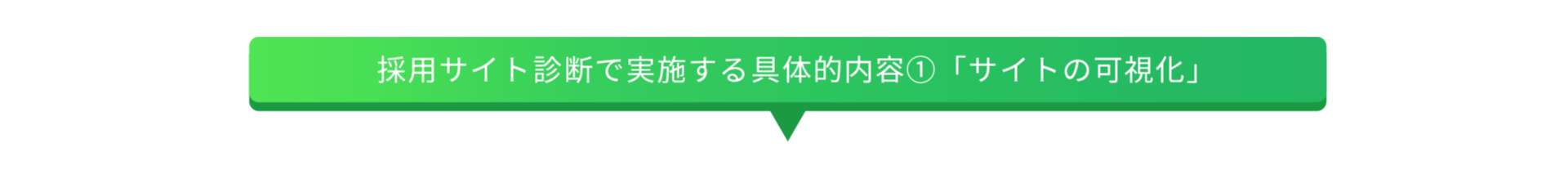 採用サイト診断で実施する具体的内容①｢サイトの可視化｣